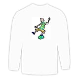 Long Sleeve T-shirt with kid, struggle, ball, balance, earth, planet