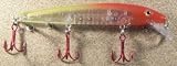 JLVLures JLV Shallow Suspending Minnow Translucent Clown : Husky Stickbait Lures Saltwater Freshwater Jerk Bass Smallmouth Steelhead Pike Muskie Salmon Trout Snook Striper Perch Whiper Snook Speckled Trevally, Mid- Depth Trolling Casting Hook Treble