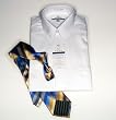 Big Man's Point Collar White Dress Shirt by Enro