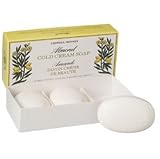 Caswell-Massey Almond Cold Cream Bath Soap (Box of 3) 5.8 oz ea bar