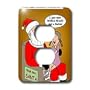 Rich Diesslins Funny Christmas Cartoons - Santa and Future Beauty Pagent Contestant - Light Switch Covers - 2 plug outlet cover