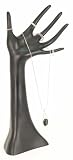 KCF 49131 Jewelry Hand Display for Necklaces, Bracelets and Rings, 14-Inches, Black