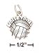 Sterling Silver Volleyball Charm by SilverChicks!