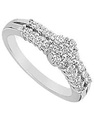 Diamond Ring 14K White Gold - 0.50 CT Diamonds