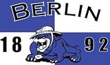 Bulldogge Berlin Fussball Fahne Flagge Grösse 1,50x0,90m - FRIP -Versand®
