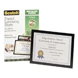 Black Framed Self-Sealing Laminating Pouches- 2-pk.