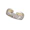 Sterling Silver Two-Tone Footprints Toe Ring