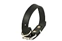 Dean & Tyler Leather Dog Collar "B&B" - Quality Leather From Europe - Nickel Hardware - Color BLack - Adjustable From 14''-18'' Lenght By 1" Width - Basic Beautiful Leather Collar! Available also in Other Colors and Sizes. Contact Us!