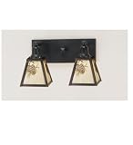 14W Pine Cone 2 Lt Wall Sconce
