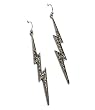 Rockabilly Lighting Bolt Punk Rock Earrings