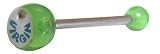 Green Virgin Tounge Barbell