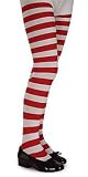 Red and White Stripe Tights