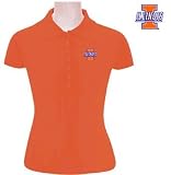 NCAA Illinois Illini Ladies Mango Orange Remarkable Short Sleeve Polo
