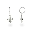 Fleur de Lis Mini Sterling Silver Earrings