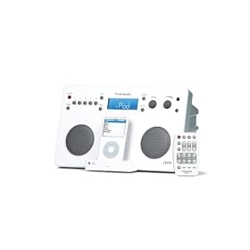 Tivoli iYiYi High-Fidelity AM/FM Stereo System with Alarm Clock and iPod Dock (White/Silver)