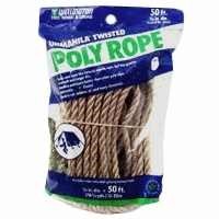 Wellington-Cordage 3/8In Poly Rope 50Ft Unmanila 25662