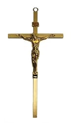 8" Wall Crucifix - Gold Tone - Luxury Gift Box Included