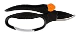 Fiskars 9111 5/8-Inch Cutting Capacity Loop Handle Bypass Pruner with Carabiner Clip