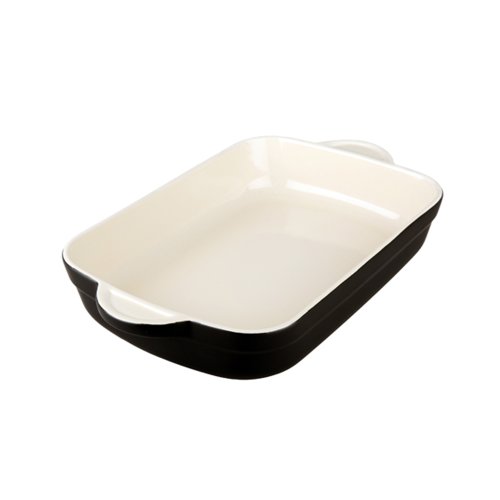 Denby OTJ-572 Oven to Table Medium Oblong Casserole, Black