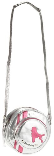 Poodlebag Monday Silver 24 x 8 x 24  Umh&auml;ngetasche rund