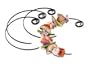 Charcoal Companion Circle Kabob Skewers, Set of 4