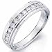 14Kt White Gold Stunning Row Ladies Diamond Wedding Band