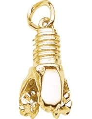 Rembrandt Charms Oil Drill Bit Charm, 10K Yellow Gold