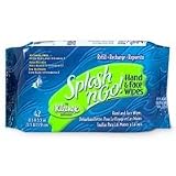 Splash 'n Go! Alcohol Free Hand and Face Wipes, 42 ea