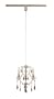World Imports Lighting P2613-40 Timeless Elegance 3-Light Track Mini Pendant, Tuscan Wheat with Smoked Crystals