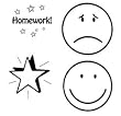 JUMBO STAMPERS DAILY WORK SET 4/PK