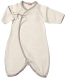 Sckoon Organic Cotton Brown Edge Round Kimono (Size=62-68(3-6m))