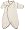 Sckoon Organic Cotton Brown Edge Round Kimono (Size=62-68(3-6m))