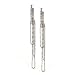 14K White Gold Diamond Dangle Earrings