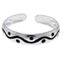 Sterling Silver 925 BLACK Hand Painted CELTIC Toe Ring