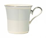 Lenox Blue Frost Platinum Banded Ivory China Accent Mug