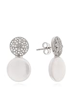 Alexandra Plata Pendientes Double