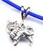 18 Blue Pomeranian Necklace Sterling Silver Jewelry