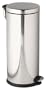 Seville Classics CanWorks 15-Liter Steel Step Waste Can, Stainless Steel