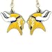 NFL Minnesota Vikings Logo Dangling Earrings (Set of 2)