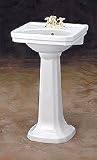 CHEVIOT Small Mayfair Pedestal Sink Lavatory with 4 inches Faucet Drillings