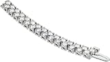 Stunning! 14K White-gold Women's 5 5/8 CT TW Moissanite Tennis Bracelet
