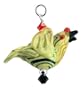 Made with Swarovski Elements� Bicone Shaped Blown Glass and Crystal.925 Sterling Silver Rooster 32mm Charm Pendant