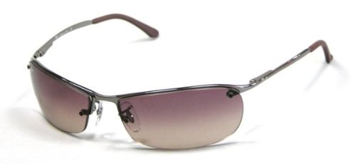 Ray Ban Top Bar Rectangle Gunmetal (rb3186-00413) 63