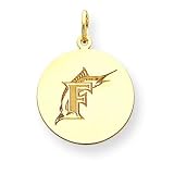 14k Diamond & Amethyst BirthStone Pendant
