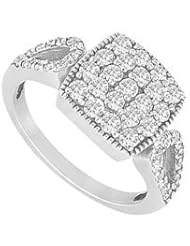 Diamond Ring 14K White Gold - 0.75 CT diamonds