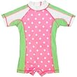 Infant Girls Polkadot Pink UV Rash Suit