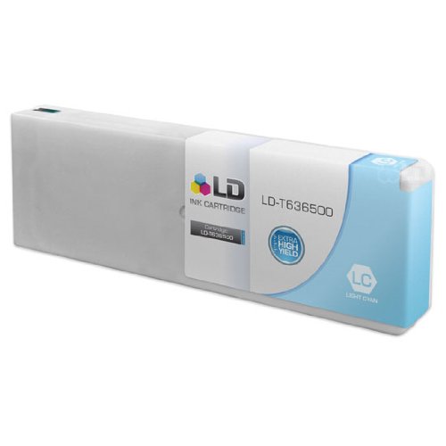 LD © Compatible Replacement for Epson T636500 Extra High Yield Light Cyan Pigment Ink Cartridge for Stylus Pro 7900 & 9900