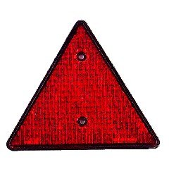 2 x Dreieckr�ckstrahler rot schraubbar, nat�rlich mit Pr�fnummer