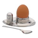 Kitchen Craft Stainless Steel Egg Cup Set- gift boxed
