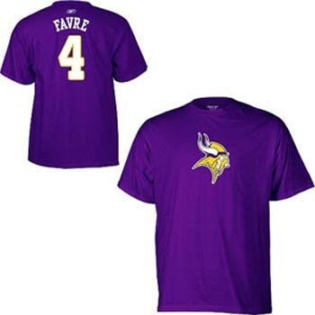 Brett Favre Minnesota Vikings Purple NFL Player T-Shirt - XXL